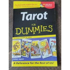 Tarot for Dummies Book Amber Jayanti US Games‎ Systems, Inc. Edition